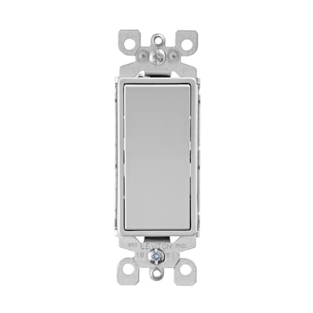 Ezgeneration 15A Decora Three Pole Rocker Switch Light Gray EZ3300385